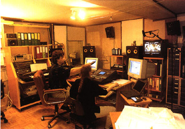 Eric Mauer dans son studio personnel